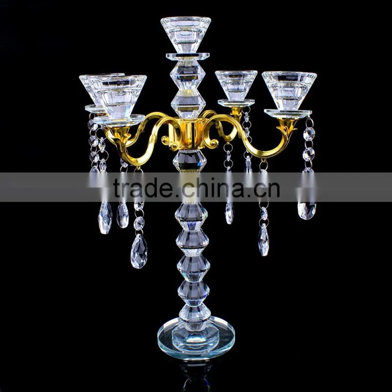 crystal lotus candleholder