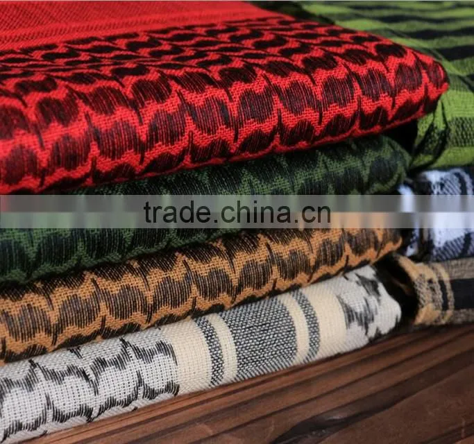 Fashion Outdoor Men Women Cotton Military Windproof Scarf Thicken Muslim Hijab Tactical Arabic Keffiyeh