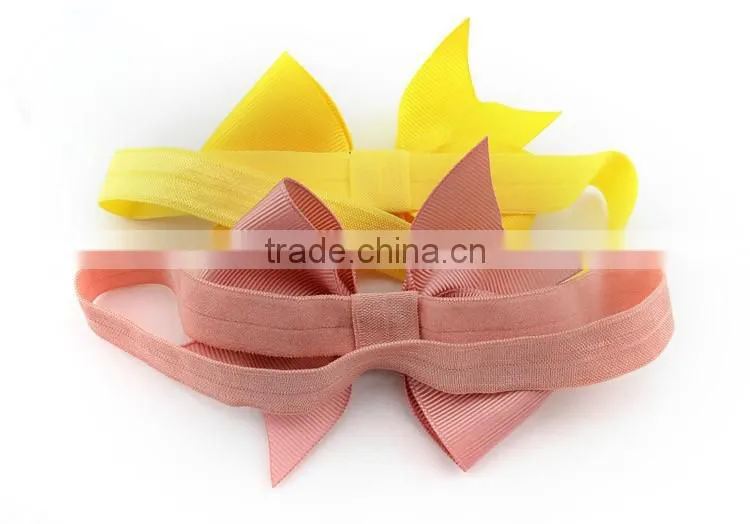 hair bow with elastic hair band