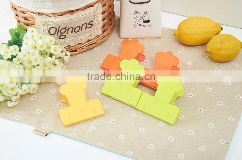 Plastic Food bag clips for kitchen using, New Arrival kitchen bag clips