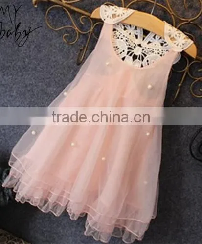 Summer New Baby Dresses Girl Lace Bow First Birthday Party Princess Dress Wedding Christening Gowns Baby Girl Dress