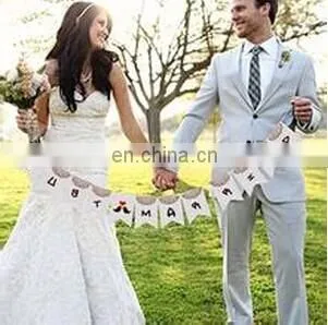 creative wedding Party flag line