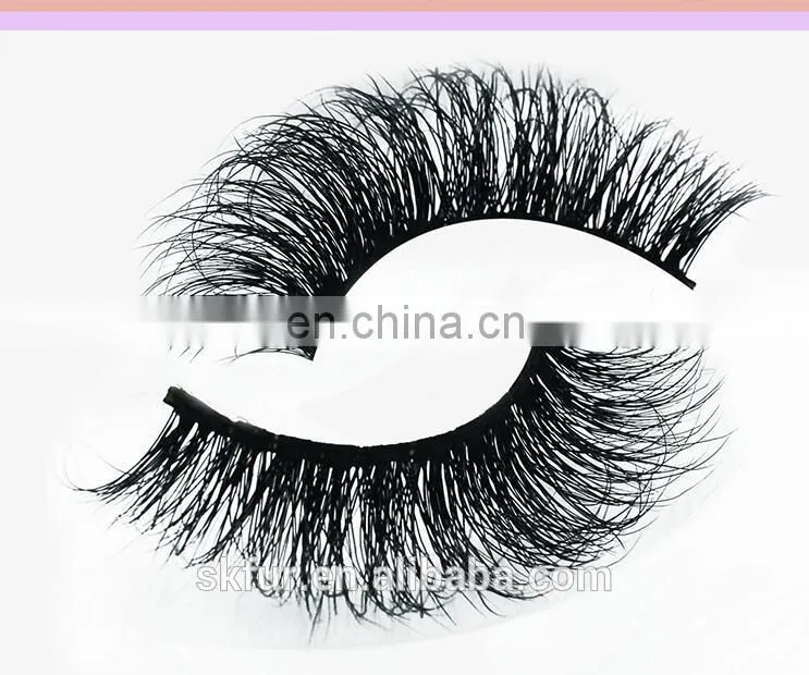 Factory wholesale private label custom package individual premium 3d 100% real mink lashes