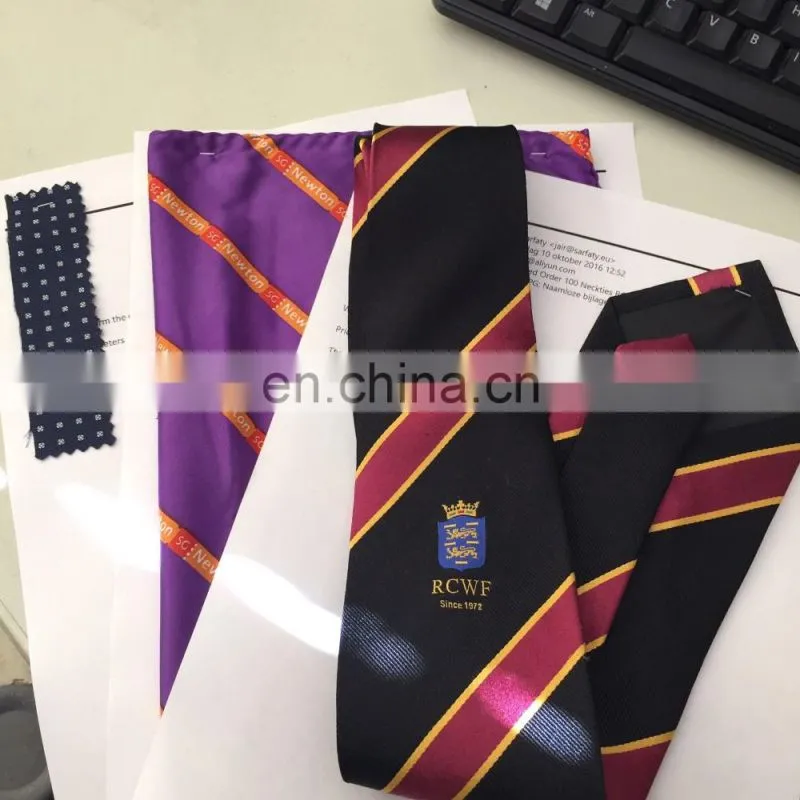 Cheap customized printed silk logo ties