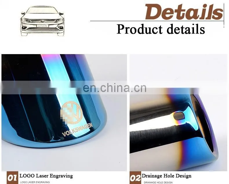 exhaust pipe titanium exhaust tips