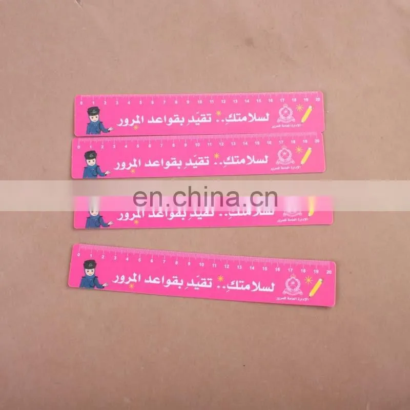 Factory manufacture high quality promotional gift pvc plastic ruler
