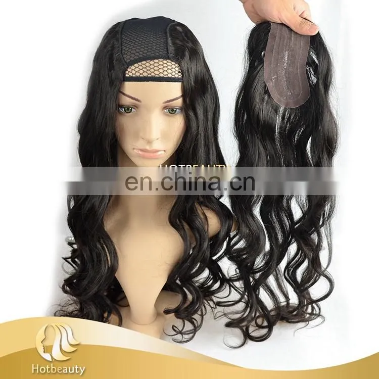 Guangzhou Human Virgin Good Quality Deep Curly Half Wig
