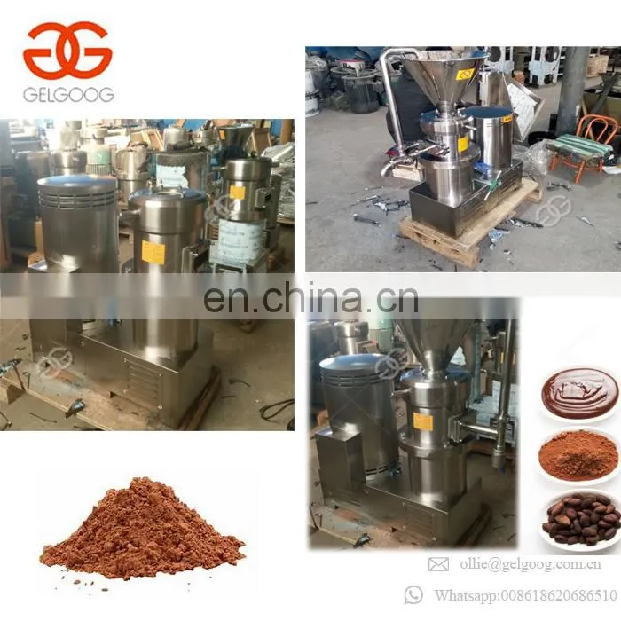 Small Scale Made In China Cocoa Paste Grinding Machine Roaster Cocoa Bean Powder Machinery