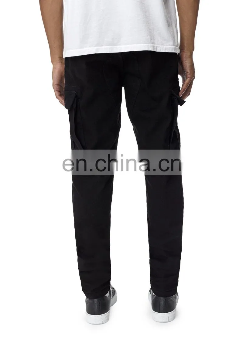 DiZNEW CUSTOM SUPER FASHION DENIM BLACK CARGO JEANS FOR MENS
