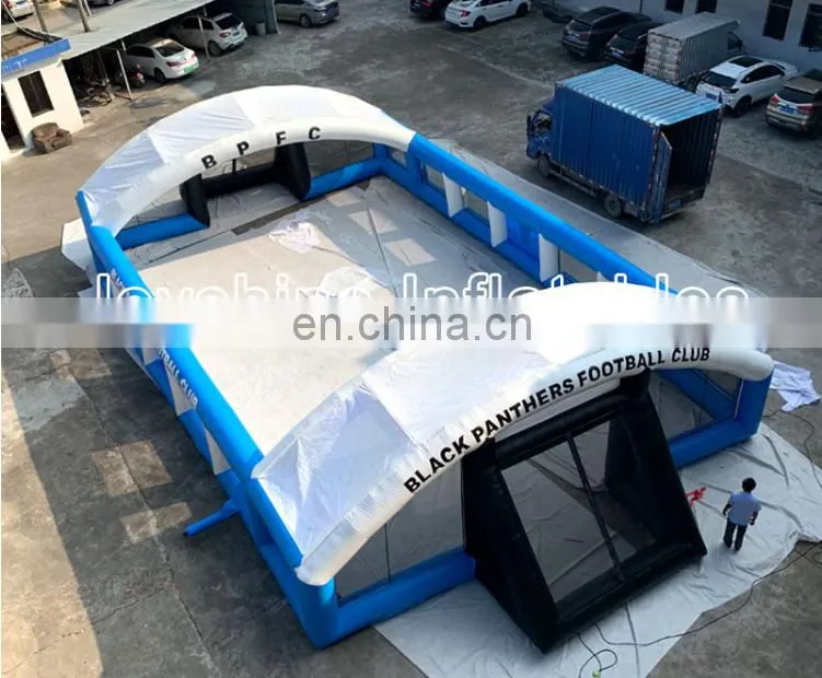 2019 NEW Inflatable Soccer Game Playground Air Bounce Football Field Inflatable Soap Soccer Field For Sale
