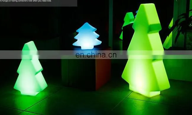 Battery operated colorful changing remote control led christmas tree
