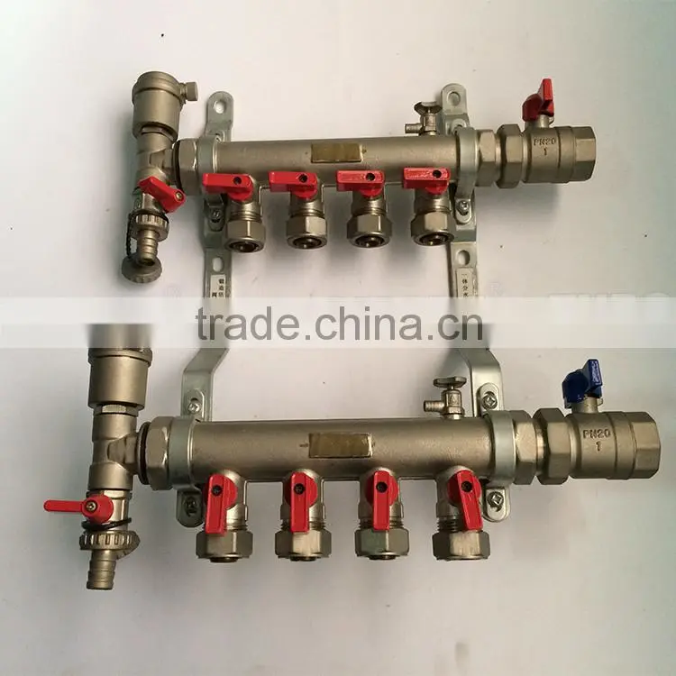 Factory supply new design water gas distribution pex pipe manifold with manual control valve