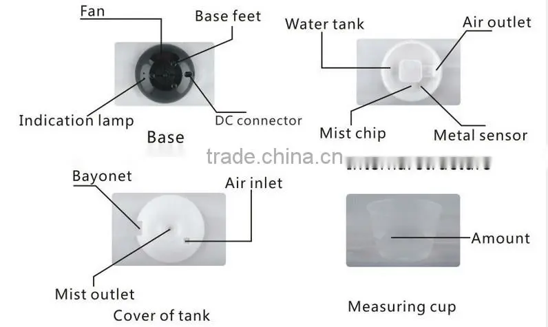 Ultrasonic aroma diffuser / wholesale aromatherapy diffuser