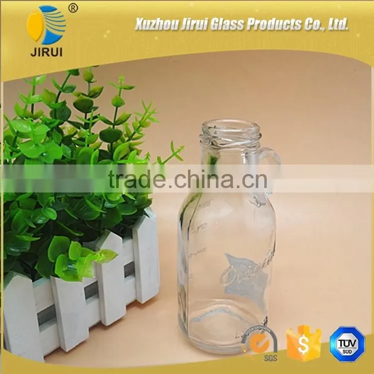 Glass Wine Bottle With Small Handle