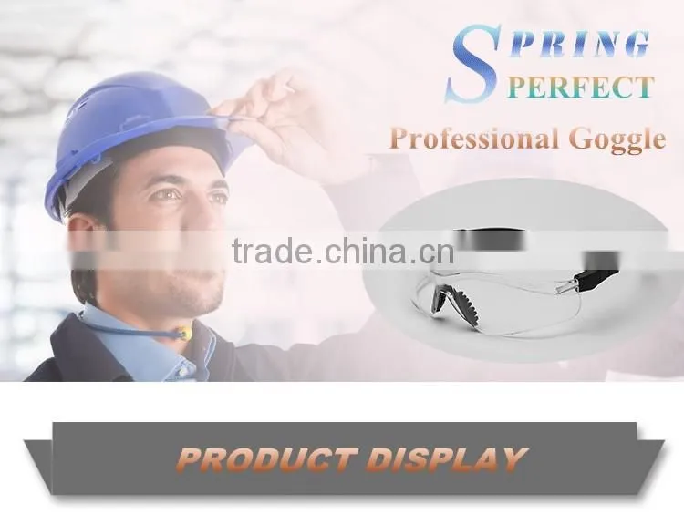 Factory wholesale clear PC lens goggle dustproof eye safety protection glasses