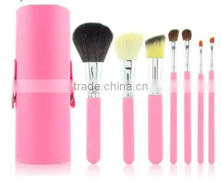 Popular 7pcs makeup brush set cup holder