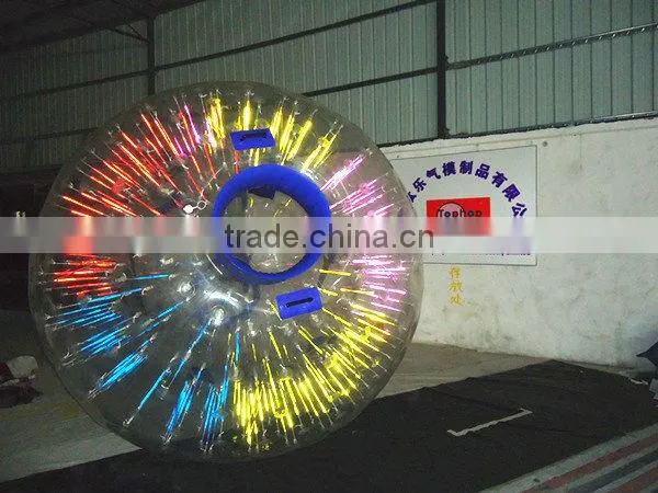 CE approved Multi-color attractive Inflatable Zorb Ball for outdoor water sport games