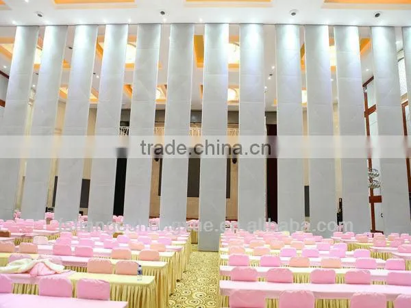 Hotel lobby movable soundproof MDF folding partition