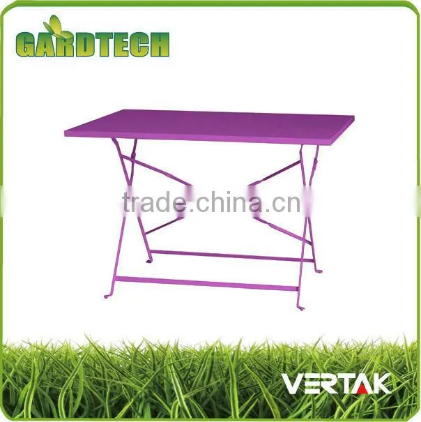Garden outdoor folding metal bistro set
