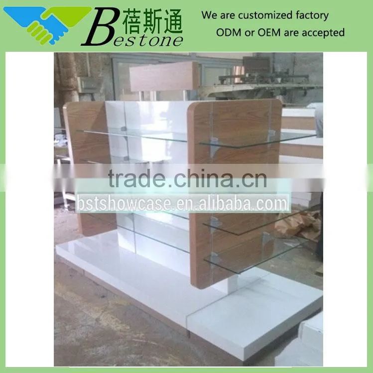 ADJ system MDF wooden gondola shelf for toy store
