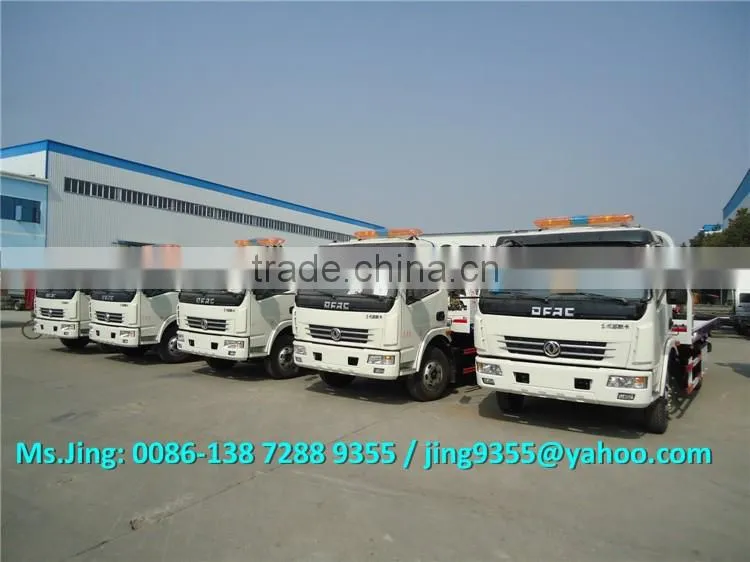 DFAC Euro III towing truck, 5600*2350mm flatbed tow truck,cheap tow trucks for sale