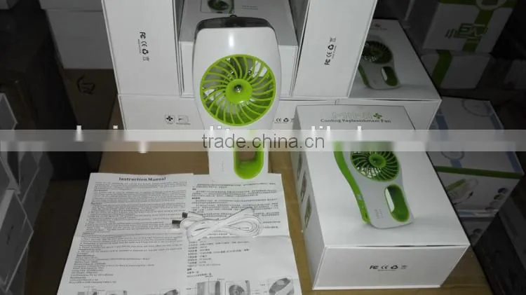 Hot Sale ABS 5V Blue/Green/Pink Facial Mini China Rechargeable Fan