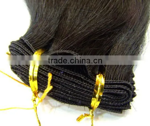 20 inch color 1#, peruvian hair hand tied weft hand tied hair extensions