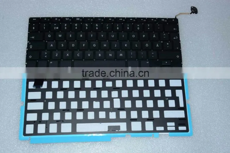Popular Swedish Design Laptop keyboard Replacement LED Backlight For Macbook Pro A1286 2008-2012