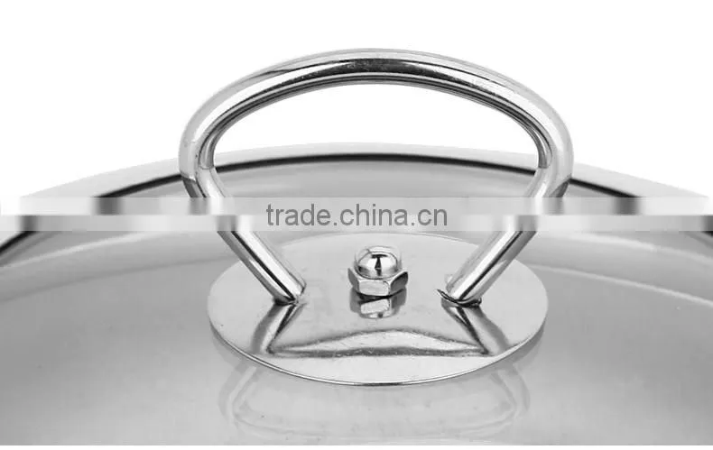 stainless steel Belly soup pot with glass lid/ Casserole set/ cooking stock pots