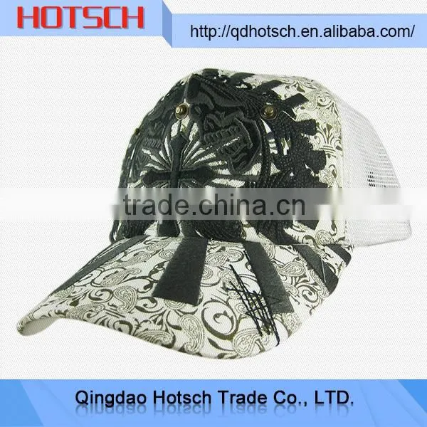 100% Heavy cotton flower baseball cap