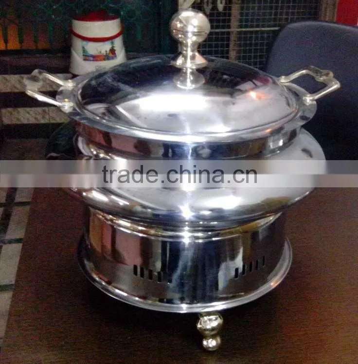 Steel Cheffing Dish, Wedding & Party utensils, food serving dish, hot keeping dish, Catering item, Hotel & Restaurant utensils