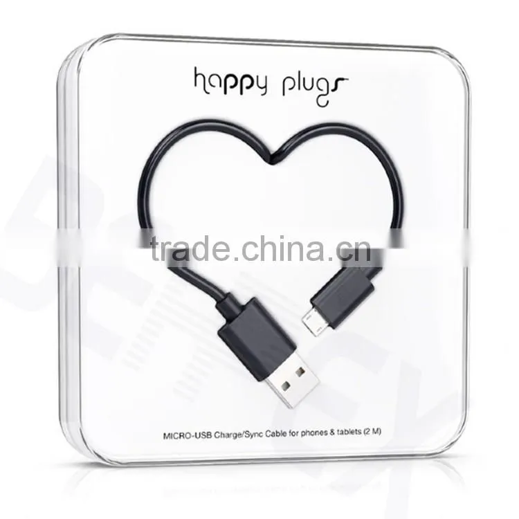 Happy Plug Design Micro USB Data Chargeer Male for Samsung