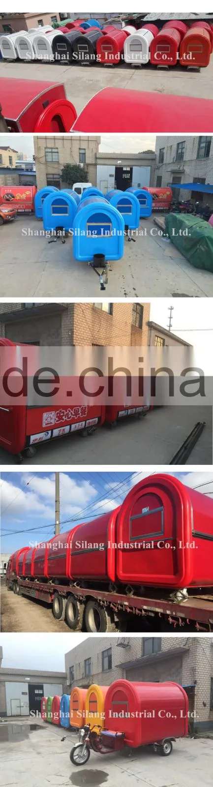 SILANG SL-6S White biaxial food truck multi-function mobile food trailer used food trucks