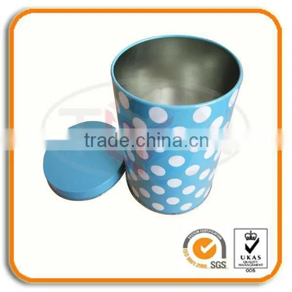 Round Plain Tin Box