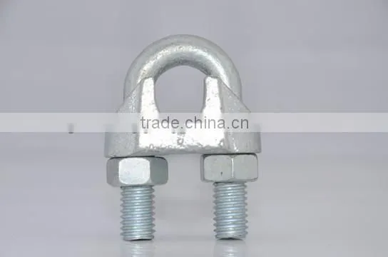 hot sale electro galvanized malleable cast iron wire rope clip