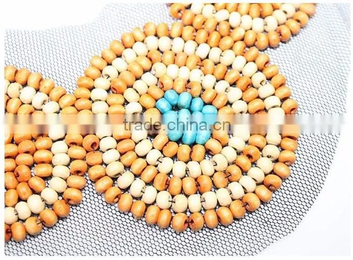 Garment shop interior design Collars,Fashion OEM/ODM Europe Style Wood Bead Handmade Net Cloth False Collar