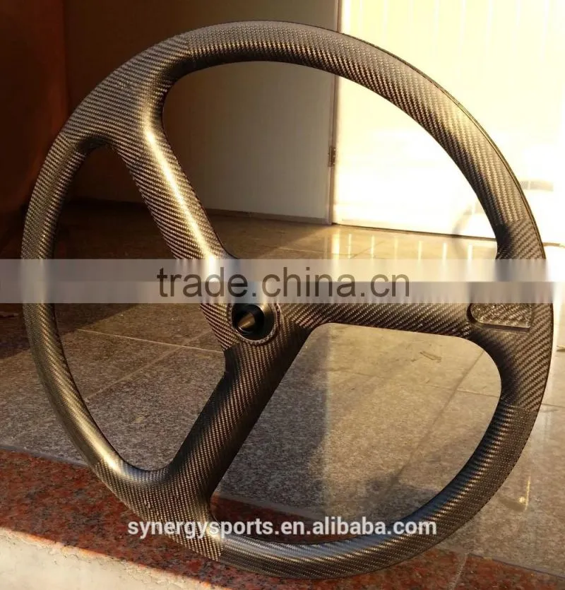 2016 hot sale and high quality 40mm high, full carbon 3 spoke wheel, both track and road W3