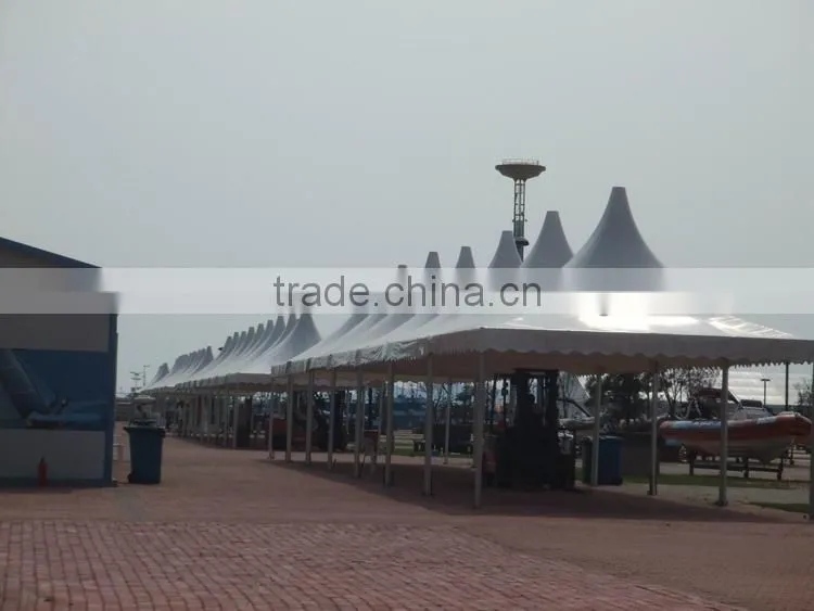 Top quality wood background wedding tent