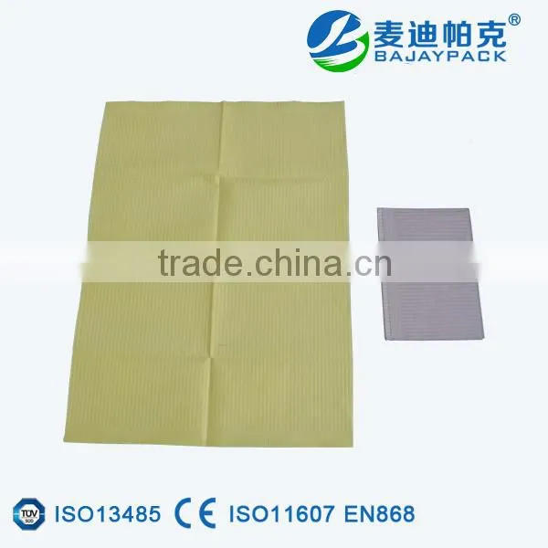 Colorful paper with PE film Dental Bibs