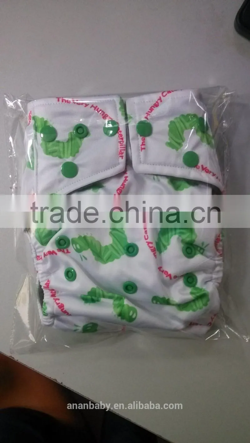 Reusable cloth babies diapers washable breathable OEM nappies wholesale