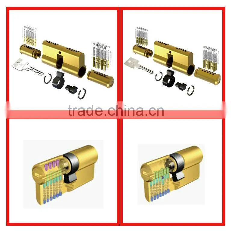 High Quality Anti-drill Brass door lock cylinder with Competitive Price