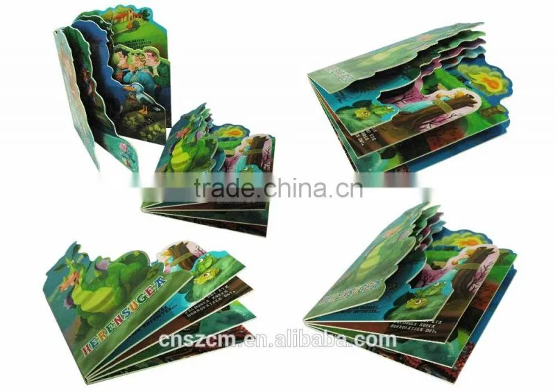 children borad book with flap printing