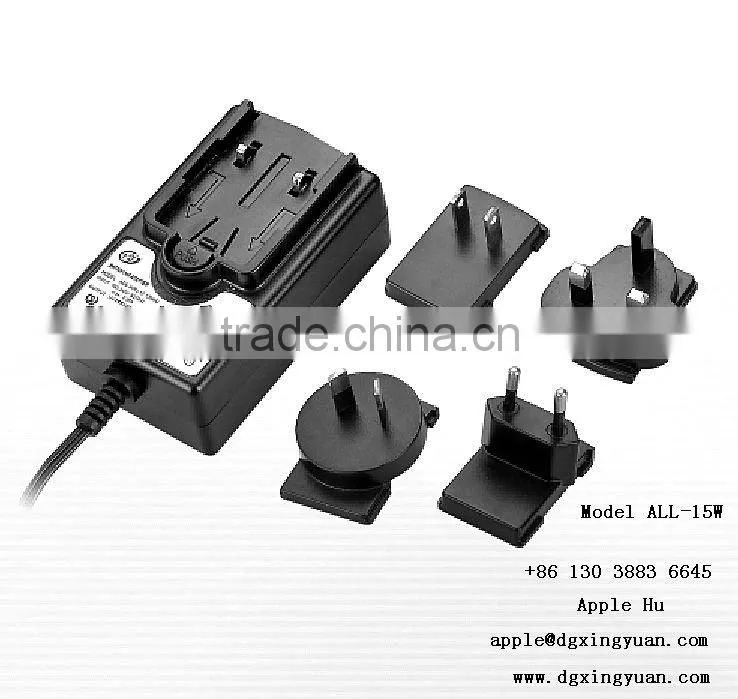 5V or 12V Multi AC Plugs or DC Plugs Adapter Universal