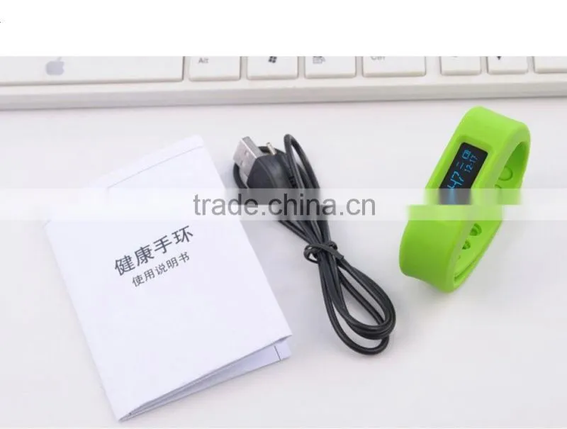 OLED Smart Healthy Bracelet Bluetooth V4.0 Wristband with Pedometer Tracking Caloria Compatible with Android & IOS