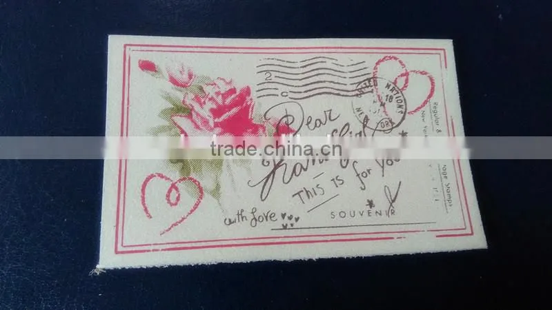 Customer Printed Debossed Leather Patch with Factory Price