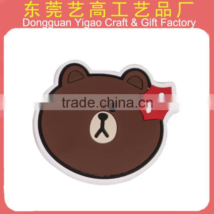 3D embossed PVC souvenir fridge sticker for business gifts