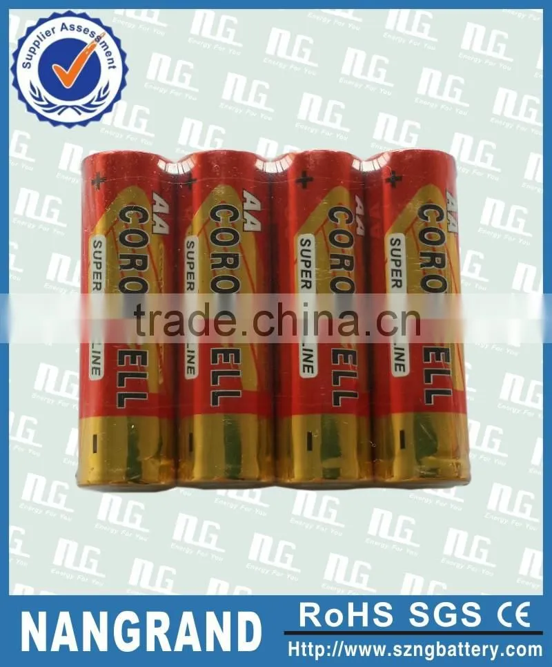 Mercury free aa lr6 am3 alkaline battery