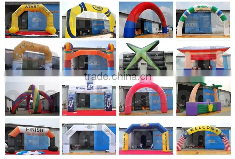 Nylon Oxford or PVC tarpaulin advertising inflatable arch price