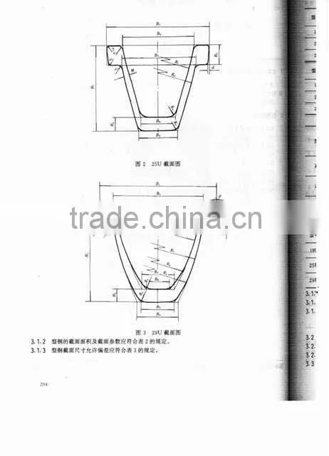U beam GB u beam steel (20MnK Q275)