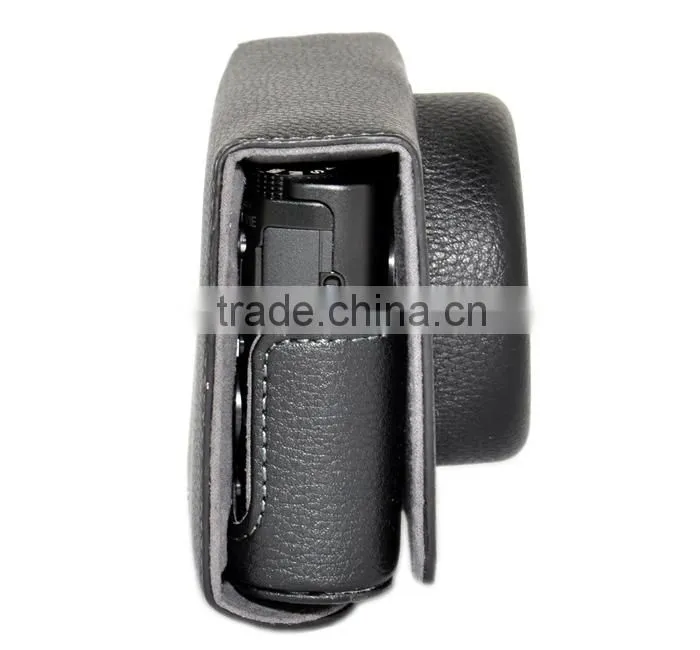 JJC camera bag PU Leather Case for SONY RX100 Black dslr camera